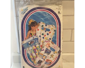 Vintage Intex The Wet Set Pool Float Raft 1996 30" x 21" Tropical Travel Sealed