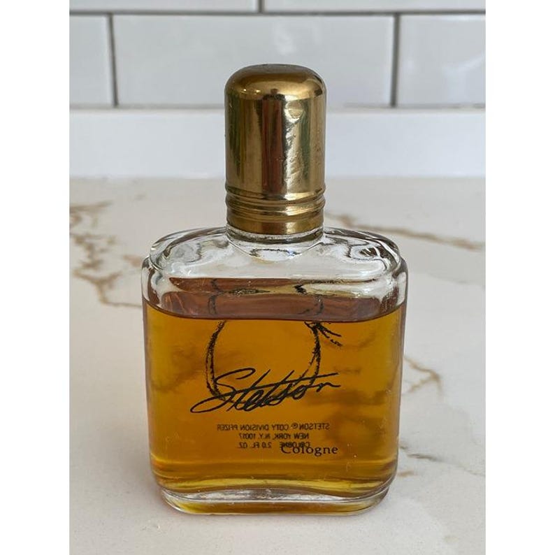 Vintage Stetson Original Cologne Splash Coty 2 fl oz 80% Full Used Western image 4
