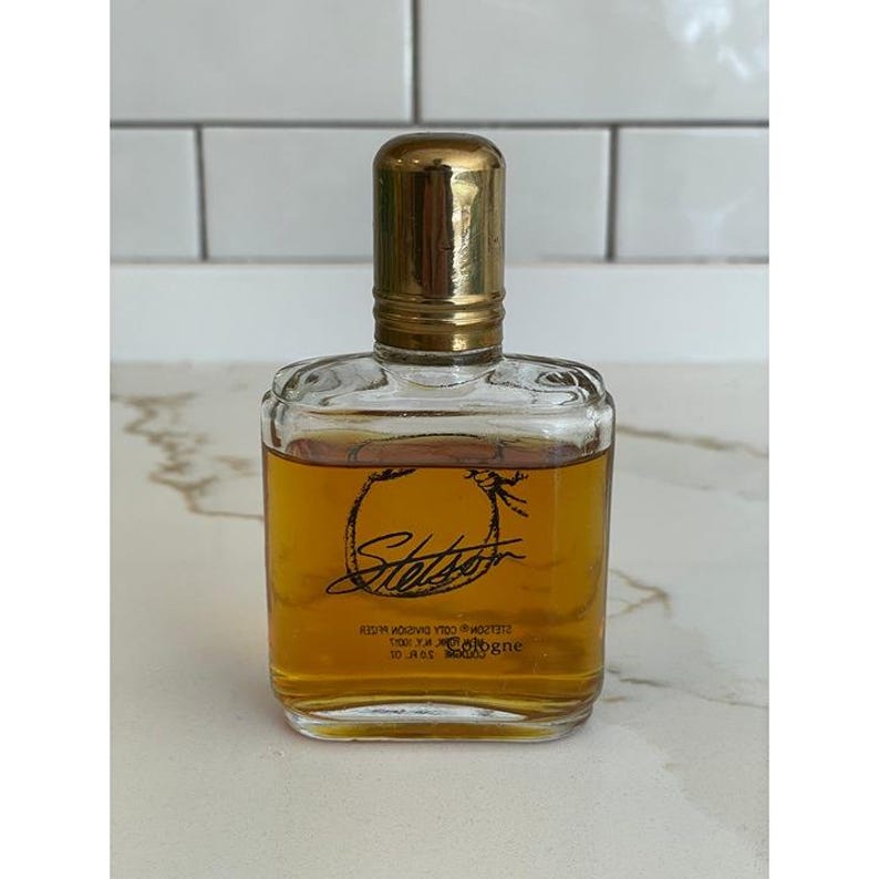 Vintage Stetson Original Cologne Splash Coty 2 fl oz 80% Full Used Western image 1
