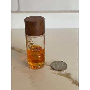 Vintage Faberge Woodhue Eau de Cologne Women Mini Splash 0.5 fl oz 50% Full Lid