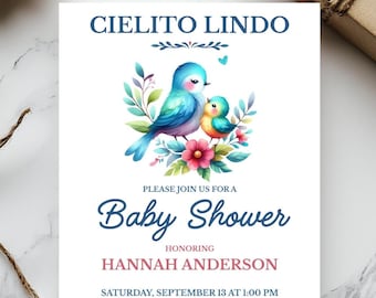 Cielito Lindo Baby Shower Invitation Template | Sprinkle Invite for Mom to Be | 5x7 Digital Template