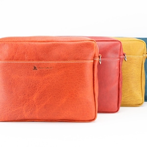Leather Mini Crossbody Briefcase