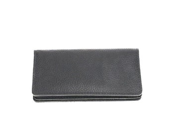 Cartera de chequera de cuero / Estuche de chequera de cuero / Cartera de chequera