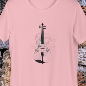 Violin Graphic T-Shirt: Music Lover Gift