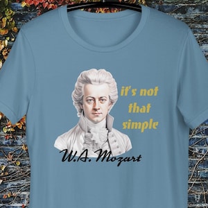 Mozart Portrait T-Shirt: Classical Music Gift