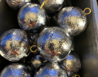 thumbnail interactive-video image 1 of 50-Pack Bell Sinkers – Choose Size 1/8 Oz To 5 Oz – Lead Fishing Weights 1 of 2