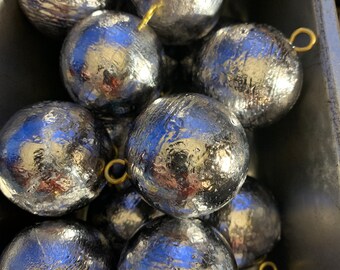 50-Pack Bell Sinkers – Choose Size 1/8 Oz To 5 Oz – Lead Fishing Weights