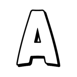 Grandes letras do alfabeto imprimíveis para sala de aula Modelos de números grandes de 8 polegadas para impressão Letra de bloco da semana Recursos de ensino PDF