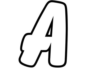 Große druckbare Buchstaben des Alphabets für das Klassenzimmer 8 Zoll große Zahlenvorlagen Druckbarer Blockbuchstabe der Woche Lehrressourcen PDF