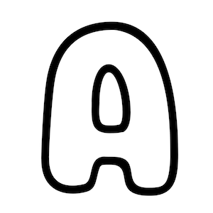 Letras grandes del alfabeto de burbujas para imprimir en el aula, plantillas de números grandes de 8 pulgadas, recursos didácticos para imprimir la letra de la semana en formato PDF