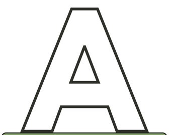Large Alphabet Letters For Classroom Editable Size Big Letters Templates Printable Block Letter Of The Week Bulletin Board Letters
