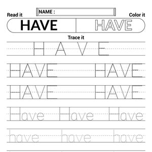 Printable Sight Words Activities, Kindergarten Sight Word Worksheets, Preschool Activity Pages, 1 Grade Handwriting and Spelling Activities