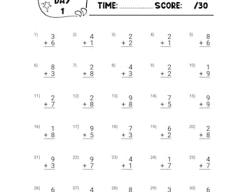Addition And Subtraction Worksheet, 1st Grade Math Bundle, Busy Book Printable, Math Sheets, Homeschool Activity Pages, Instant Download PDF