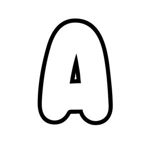 Grandes letras do alfabeto bolha para sala de aula grandes modelos de letras imprimíveis carta de bloco da semana jardim de infância homeschool