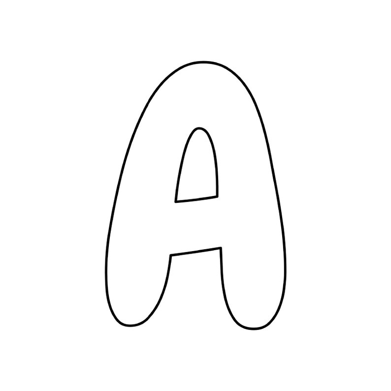 Large Alphabet Bubble Letters for Classroom Big Letters and Numbers ...