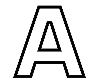 Große Alphabet Buchstaben für Klassenzimmer große Zahlen Vorlagen Druckbare Block Buchstabe Der Woche Kindergarten Homeschool Lehrmittel PDF