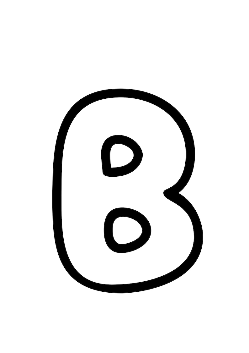 Large Printable Bubble Alphabet Letters for Classroom 8 Inch Big Number ...