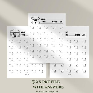 Addition And Subtraction Worksheet, 1st Grade Math Bundle, Busy Book Printable, Math Sheets, Homeschool Activity Pages, Instant Download PDF