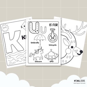 100 Alphabet Coloring Pages, ABC Worksheets For Kindergarten, Letter Recognition For Preschool, Letter of the Week, Alphabet Activity Sheets