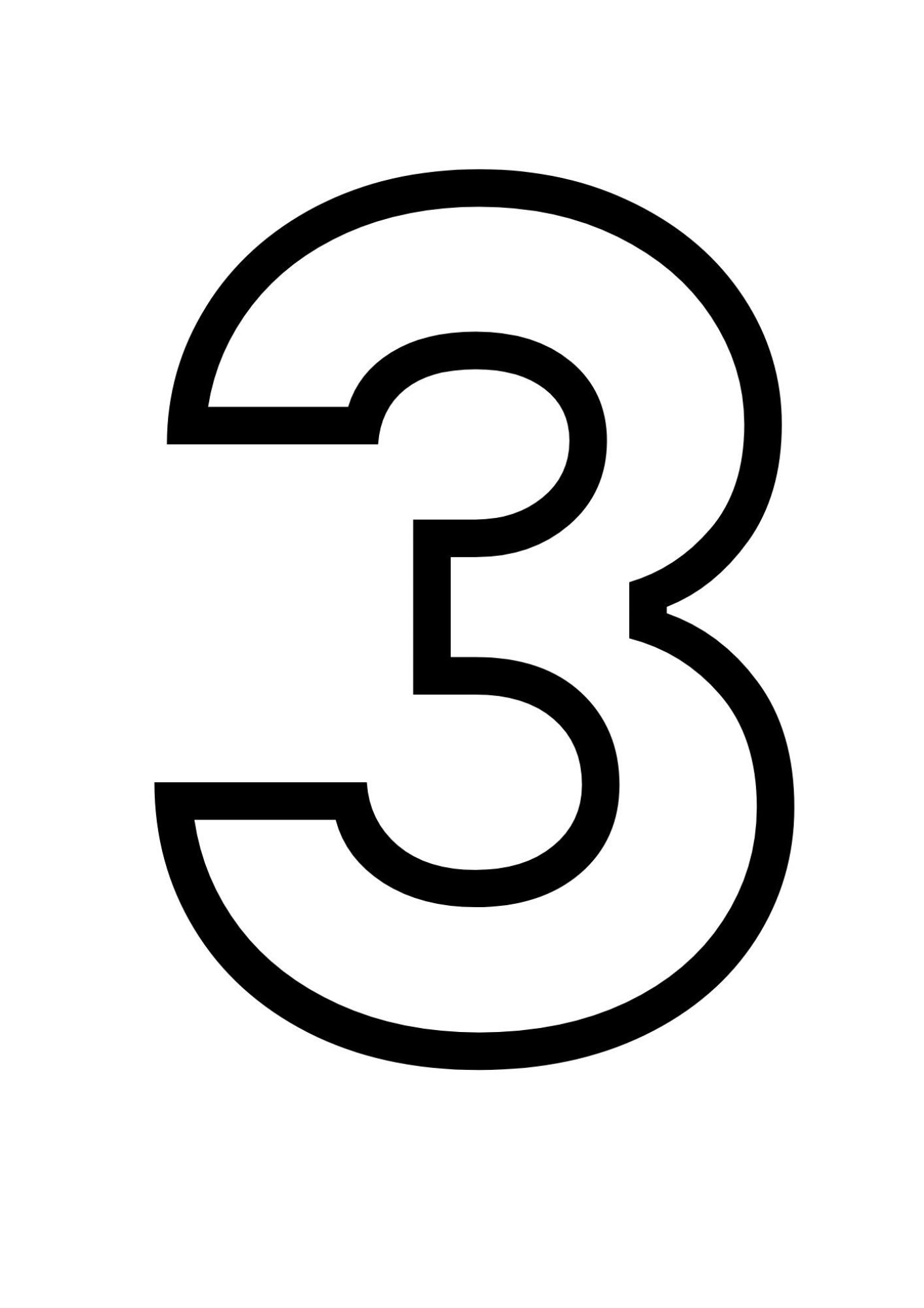 Large Bubble Numbers 0-9, Printable Block Numbers (PDF) - Etsy