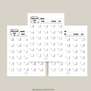 Addition And Subtraction Worksheet, 1st Grade Math Bundle, Busy Book Printable, Math Sheets, Homeschool Activity Pages, Instant Download PDF
