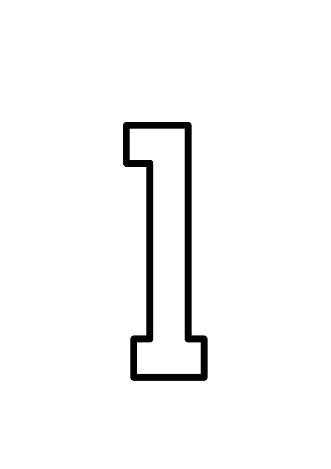 Large Numbers for Classroom Big Number Templates Printable Block ...