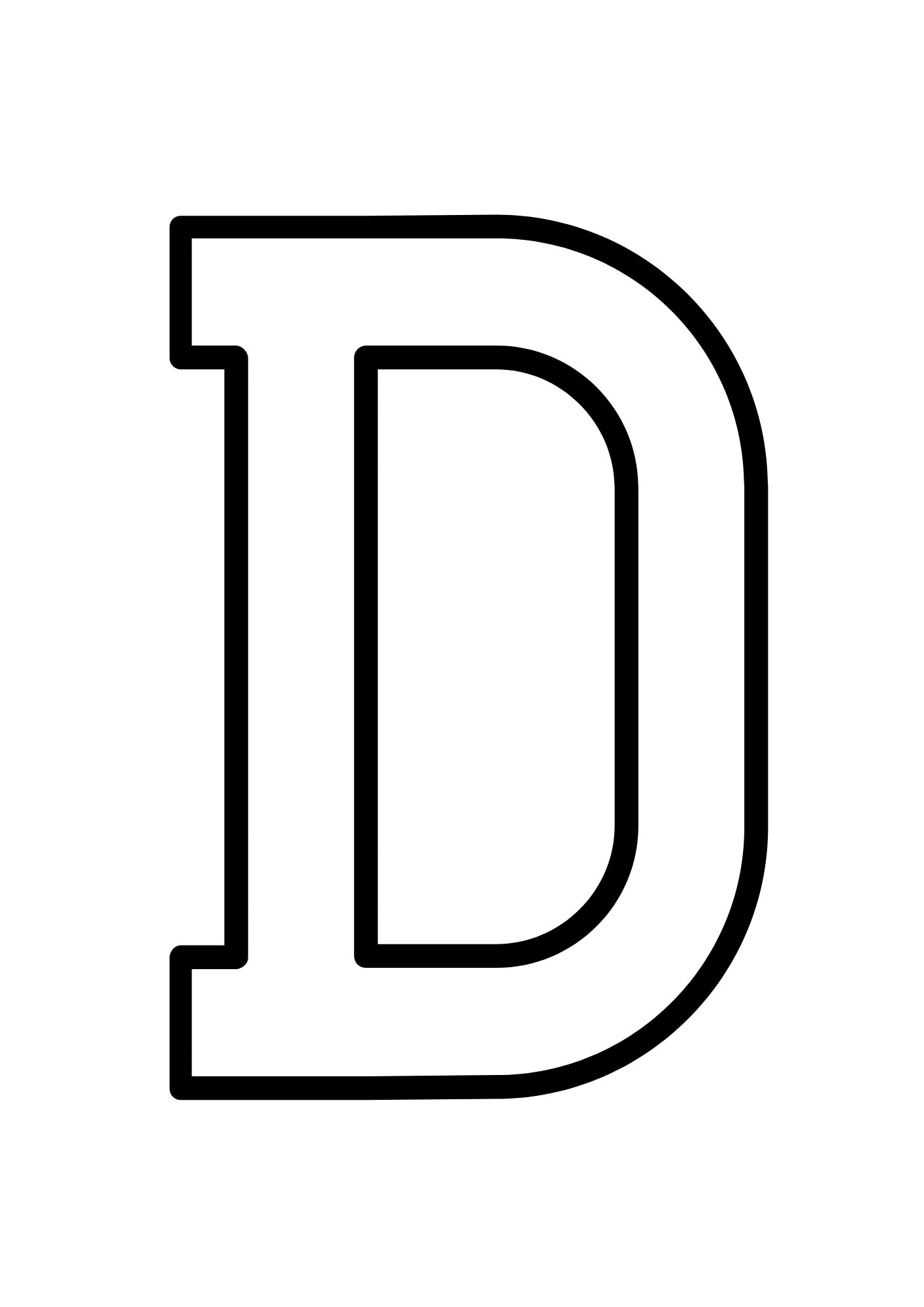 Large Alphabet Outline Letters for Classroom Editable Size Big Numbers ...