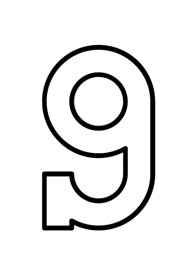 Large Numbers for Classroom Big Number Templates Printable Block ...