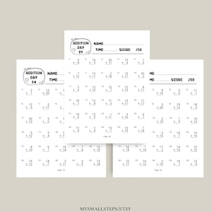 Addition And Subtraction Worksheet, 1st Grade Math Bundle, Busy Book Printable, Math Sheets, Homeschool Activity Pages, Instant Download PDF