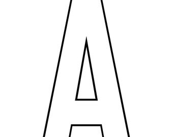 Large Printable Alphabet Letters For Classroom 8 inch Big Number Templates Printable Block Letter Of The Week Teaching Resources PDF