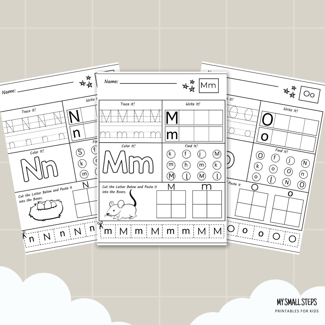 Printable ABC Worksheets Alphabet Activity Sheets Preschool Letter of