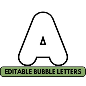 Large Alphabet Bubble Letters For Classroom Editable Size Big Letters Templates Printable Block Letter Of The Week Bulletin Board Letters