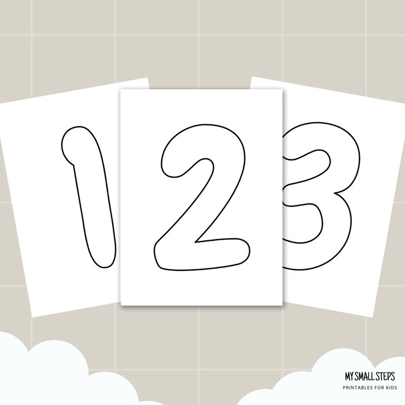 Large Alphabet Bubble Letters for Classroom Big Letters and Numbers ...