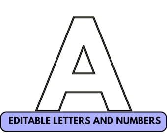 Lettere dell'alfabeto grandi per dimensioni modificabili in aula. Modelli di lettere grandi Lettera in stampatello stampabile della settimana Lettere per bacheca