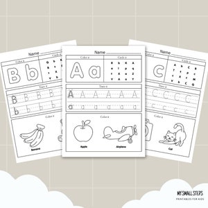 Letter of the Day Worksheets, 26 Printable Alphabet Practice Sheets ...
