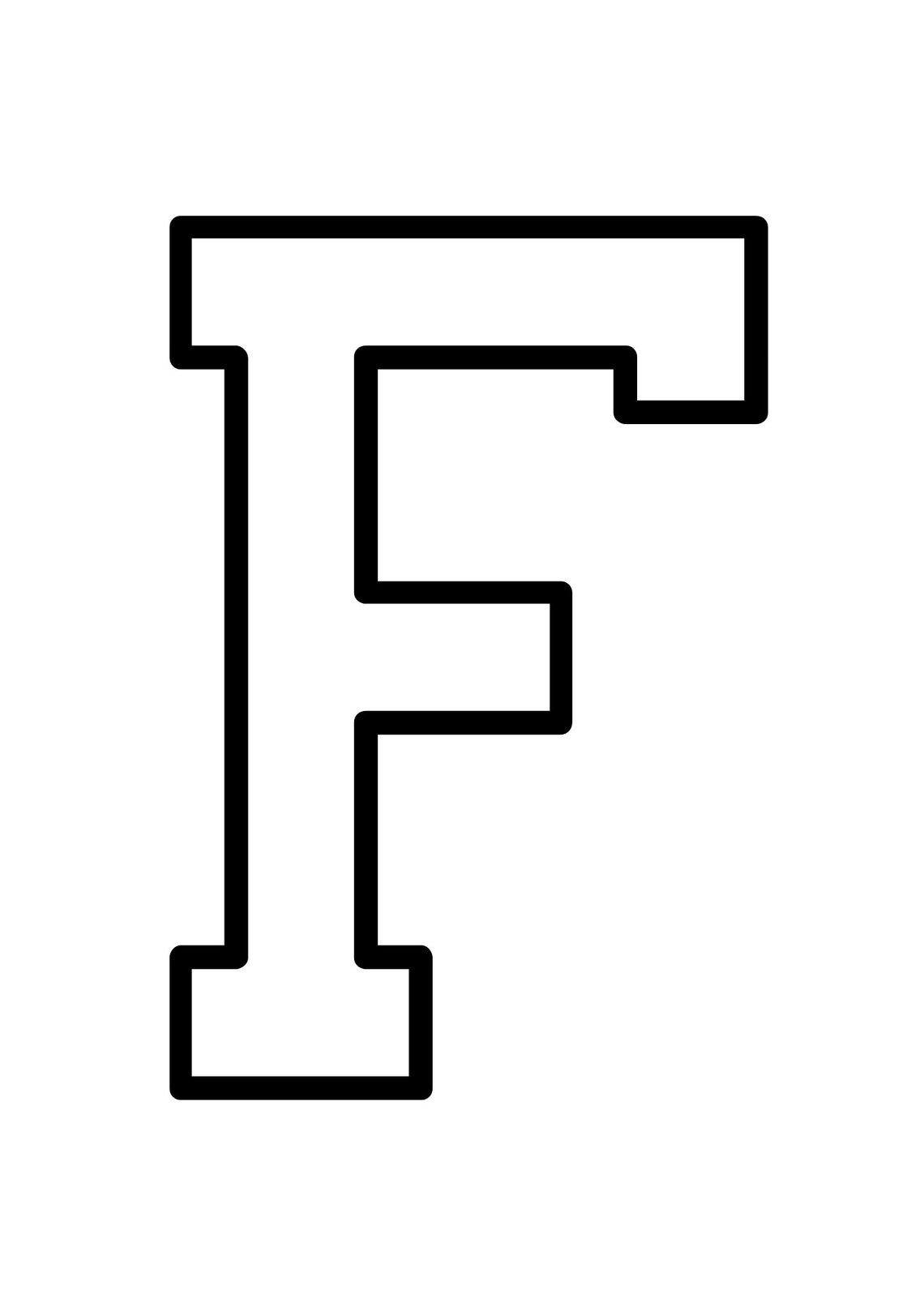 Large Alphabet Outline Letters for Classroom Editable Size Big Numbers ...
