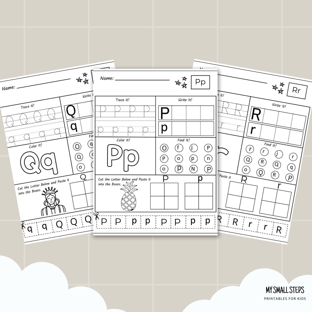 Printable ABC Worksheets Alphabet Activity Sheets Preschool Letter of