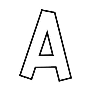 Letras mayúsculas del alfabeto grande para el aula Plantillas de letras grandes Letra de molde imprimible de la semana Archivo PDF para educación en el hogar y jardín de infantes