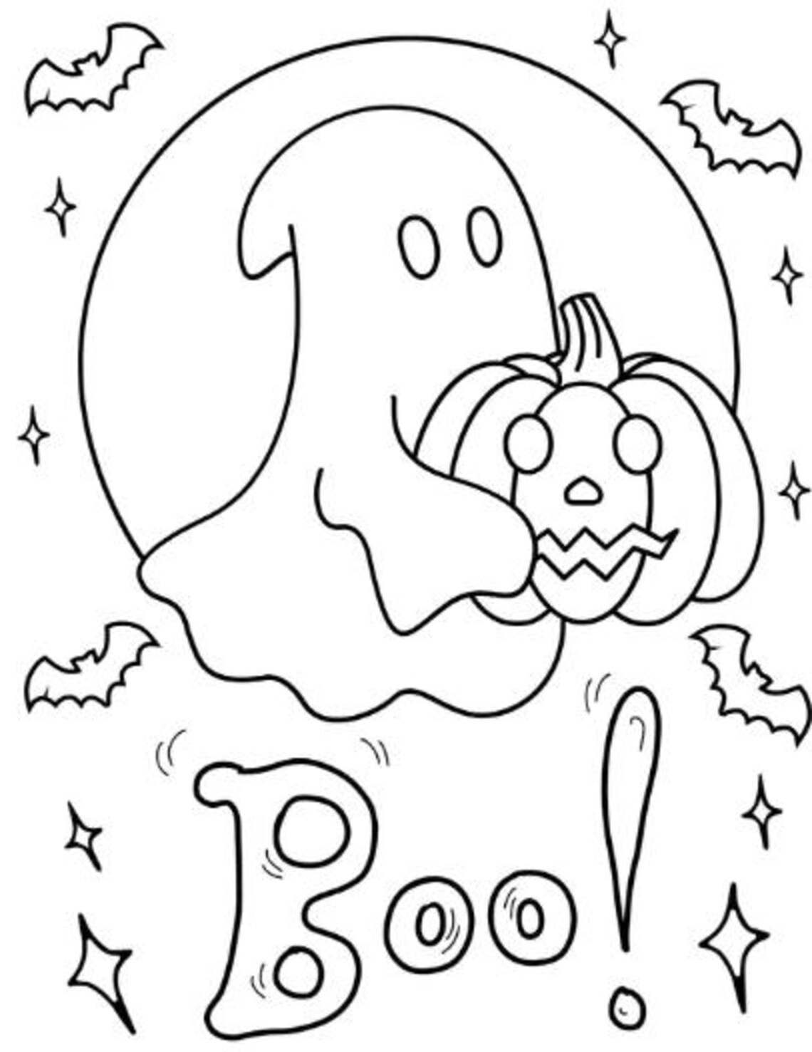 10 Printable Toddler Halloween Coloring Pages - Etsy UK