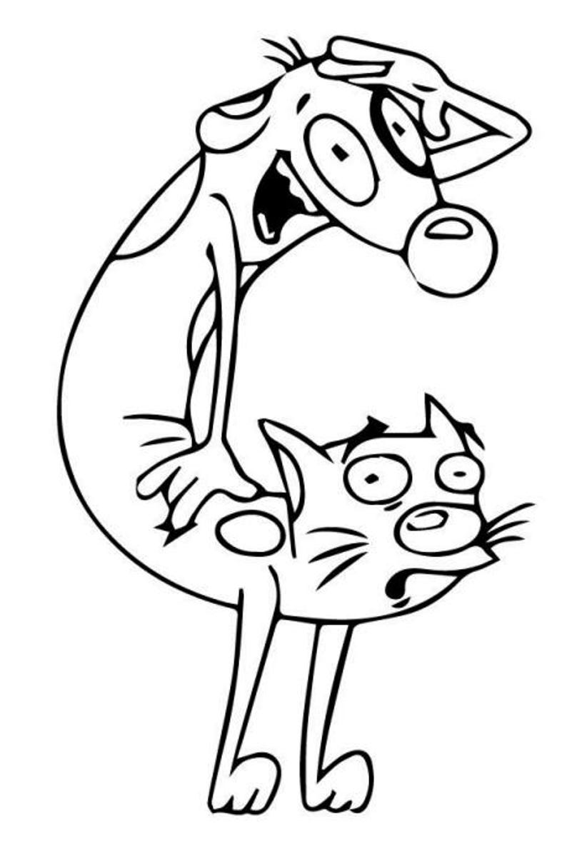 90's Nickelodeon Cartoons Coloring Pages - 11 Printable Pages - Etsy