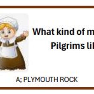 8 Kid's Thanksgiving Jokes - Etsy