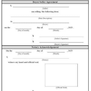 Plantilla de factura de venta notariada