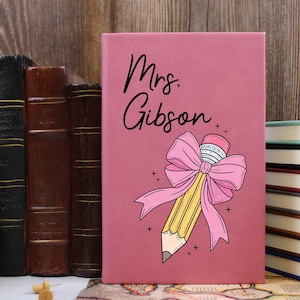 Personalized Teacher Journal, Teacher Appreciation Gift,Keepsake Journal,Teacher Notebook,End of Year School Gifts, Memory Book,Teacher Gift
