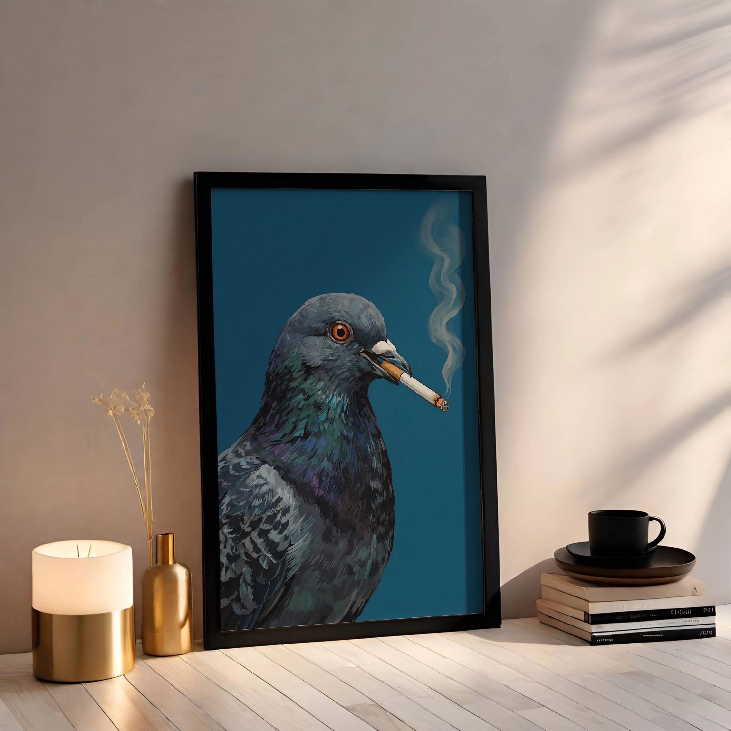 絵画 Smoking pigeon Smoking Pigeons' haven't painted any smoking pigeons in a while