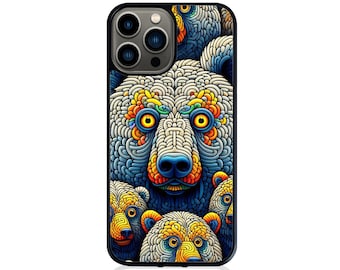 Phone case for iPhone 13 Pro max - Abstract bear