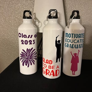Graduation 24oz aluminum water bottle for graduation bottles (choose one only)
