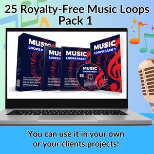 25 Royalty-Free Music Loops Pack 1 | MP3 Audio Loops for Videos & Projects | Background Music for Creators