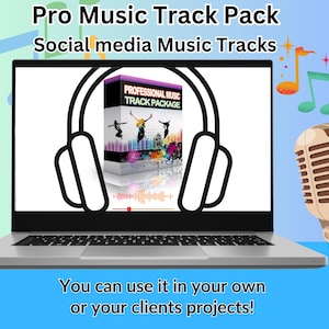 Pro Music Track Pack - Social Media Music Tracks for Projects & Videos | MP3 Backing Music Collection