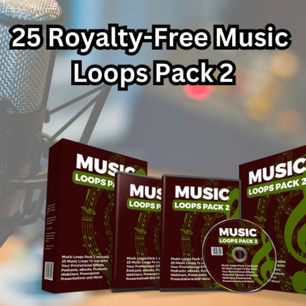 25 Royalty-Free Music Loops Pack 2. MP3 Music. Music for Projects and Videos. Backing Music.