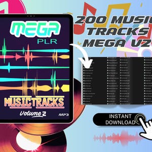 200 Music Tracks Mega V2 | MP3 Music for Projects, Videos and Social Media with Resell Rights, Backing & Loop Music